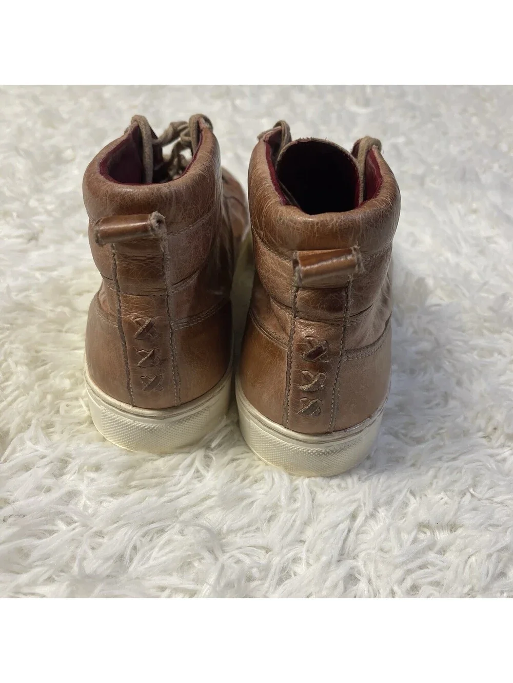 Bed Stu Rossela Tan Leather Rustic Shoes Boots Women's Size 9